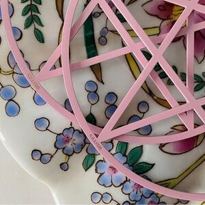 KILLSTAR - Pentagram Hoop Earrings - Pastel Pink